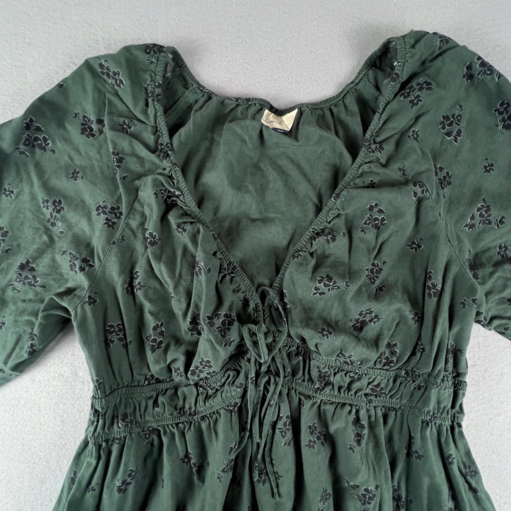 Universal Thread Midi Dress Womens XXL Green Floral Linen Blend Boho Cottagecore - Picture 16 of 16